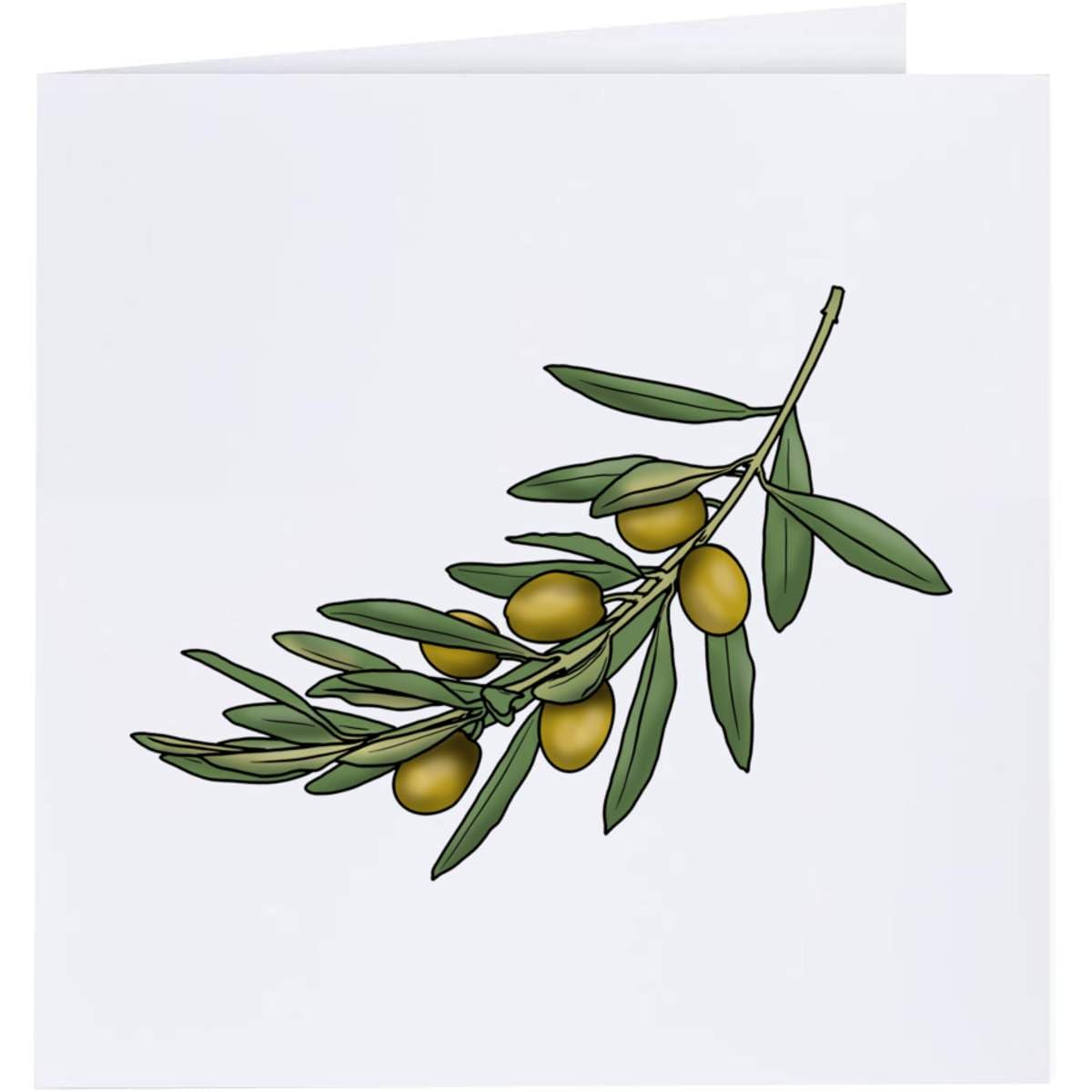 Azeeda 'Olive Branch' Blank Greeting Card (GC00047599)