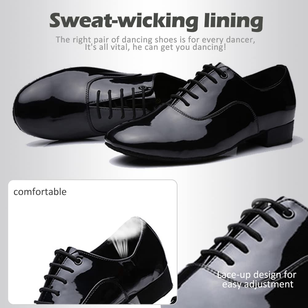 SWDZM Scarpe da Ballo Latino Americano Uomo Salsa EM707