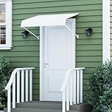 Kozyard PVC Awning for Door Entrance - Durable Porch Awning for House - Exterior Door Canopy - Front-Door Awnings - Weather-Resistant