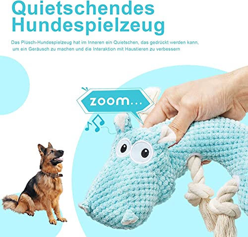 YIFRHYO Hundespielzeug große Hunde Tauziehen plüschtiere für Hunde,hundespielzeug quietschendes und unzerstörbar,Interaktives Kauspielzeug für Große Kleine und Mittel