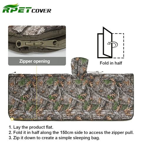 RPET Water Resistant Poncho Liner Blanket ideal para Camping, Caminata, Supervivencia al aire libre, con Bolsa compresora para fácil transporte miniatura 6