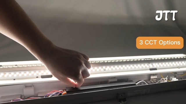 JTT 8FT LED Vapor Tight Light 120/100/80W,5000K/4000K/3000K Vapor