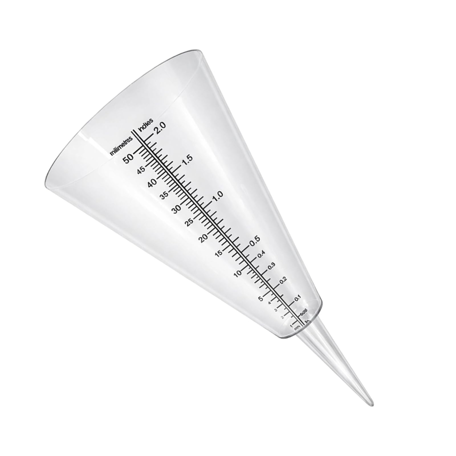 XZSKD Rain Gauge for the Garden, Rainfall Measurement Tool with Conical Design, Outdoor Weather Tracking Device with Clear Scale, Suitable for Gardening Enthusiasts and Home Weather Stations