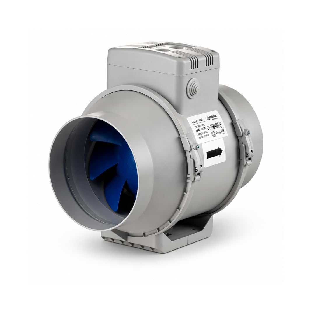 Blauberg TURBO-125 Mixed Flow In-Line Extractor Fan 125mm 29W