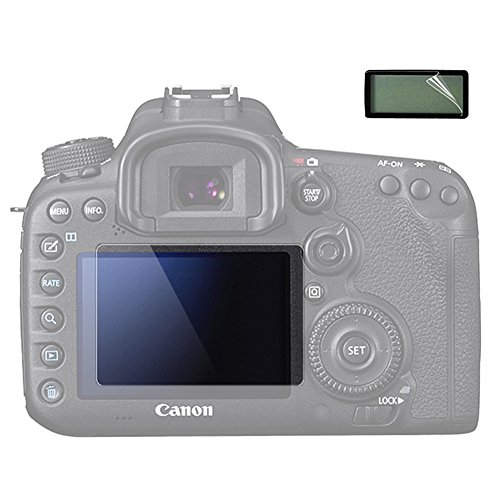 VKO LCD Screen Protector Compatible with Canon EOS 7D Mark II 7D2 7DM2 DSLR Camera Anti-scrach Tempered Glass 9H Cover(2 Pack)