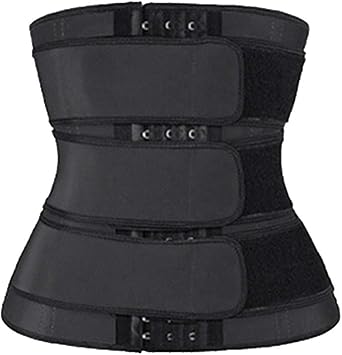 Hot Sweat Waist Slimming Fine-Tuning Zipper Belt Body Shaping Machine Weight Loss Exercise Belt Large Size Black XL