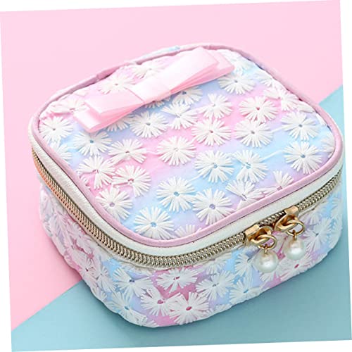 GLSTOY Bolsa de higiene de fio com espinho, 2 peças, com zíper, para mulheres, bolsa de armazenament