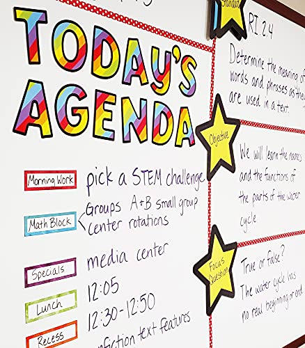 Image of Carson Dellosa 219-Piece Rainbow Cutout Letters, 4 inch Colorful Upper and Lowercase Alphabet, Numbers, Punctuation, and Symbols for Bulletin Board, Posterboard, Party, and Classroom Decor