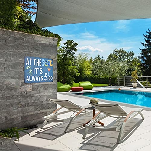 WOTEG Pool Regels tekens, indoor/outdoor zwembaddecoraties, 30 x 20 cm aluminium metalen waarschuwingsbord at The Pool… - Image 5
