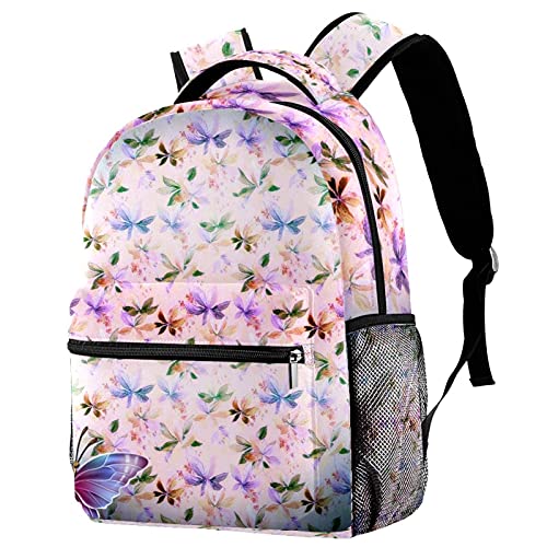 Sac à dos décontracté floral rose idéal pour les sorties urbaines et les cours