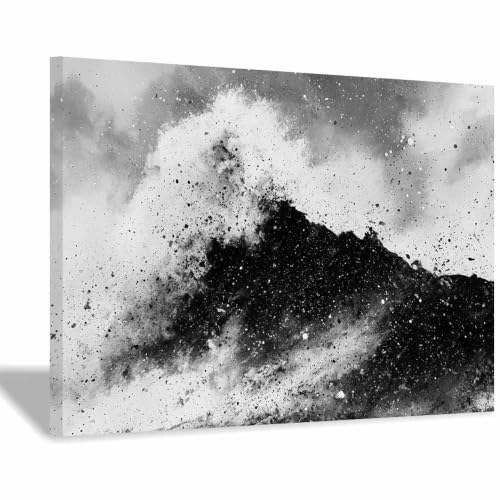 Impression des vagues de mer décoration murale zen pour salle de bain