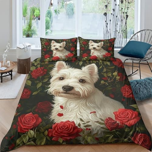 Parure de lit Westie en microfbre 135x200 pour chambre de garçon - 4