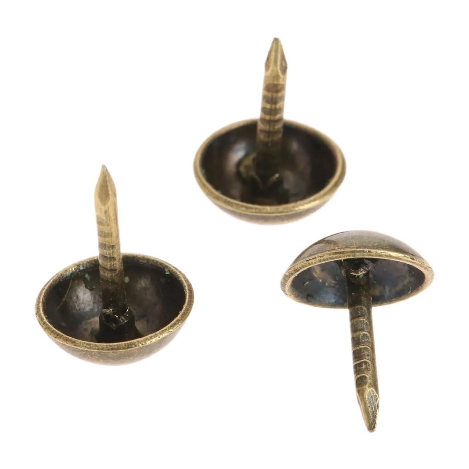 500Pcs Antique Bronze Iron Upholstery Nails for Furniture, Jewelry Box, Wine Case Decorative Tack Pushpins