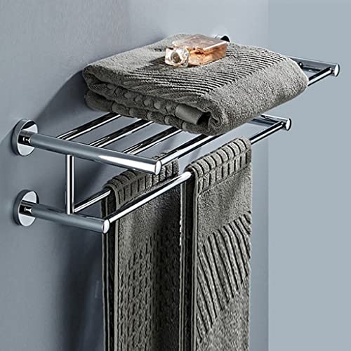Porte-serviettes de salle de bain mural en cuivre avec fixation par perçage
