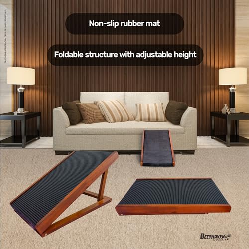 Rampa Pet Cachorro Antiderrapante Ajustável Regulável Sofá