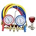 Produktbild MuChangZi 500PSI Kältemittel Auto Klimaanlage Werkzeuge AC Diagnose Manifold Manometer Sets mit 3 stücke Schläuche für R12 R22 R404A R134A Druckanzeige
