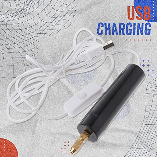 kelyee-DIY-Drilling-Electric-Tool-07-12mm-Micro-Aluminum-Light-power-Electric-mini-hand-drill-Set-Portable-Handheld-Drill-With-Power-Supply-for-Resin-Plastic-Wood-Jewelry-Making-Red-Red