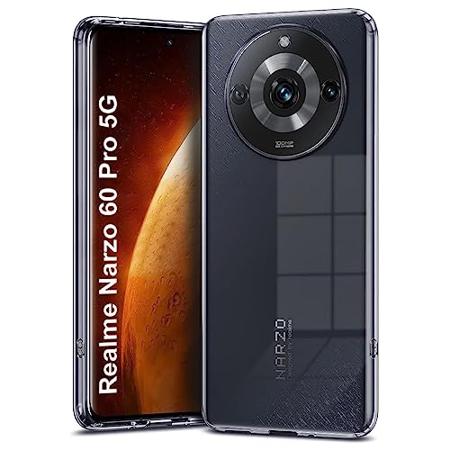Image of COVERBLACK Flexible Rubber Back Cover for Realme Narzo 60 Pro 5G - Transparent