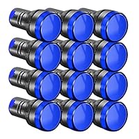 10 LED Indicator Luminosi Da Incasso 16mm - AC/DC 12-24V Per Pannelli (Rosso, Verde, Blu, Arancia, Bianco) - Foto 6