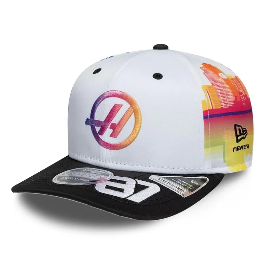 New Era Haas F1 Team Offizielle Kollektion 2026 Oliver Bearman Drivers Special Edition Miami GP Baseball Cap Mütze Verstellbar