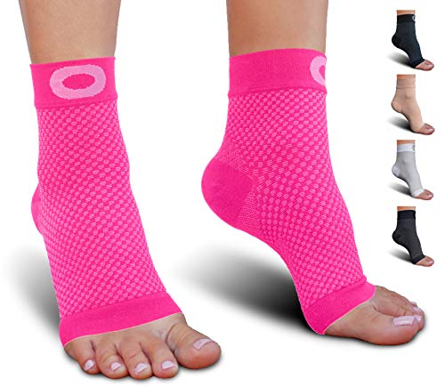 Plantar Fasciitis Socks with Arch Support for Men & Women - Best Ankle Compression Socks for Foot and Heel Pain Relief - Better Than Night Splint Brace, Orthotics, Inserts, Insoles