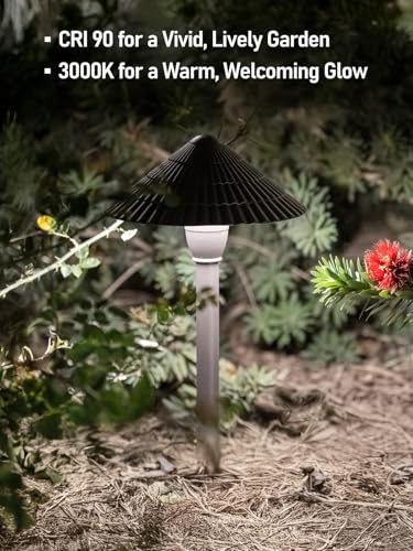 Image of LEONLITE 4-Pack LED Low Voltage Landscape Path Lights, 12-24V AC /DC, 5000K
