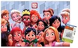 Trends International Disney Wreck It Ralph: Ralph Breaks The Internet - Princess Wall Poster, 14.72' x 22.37', Premium Poster & Push Pin Bundle