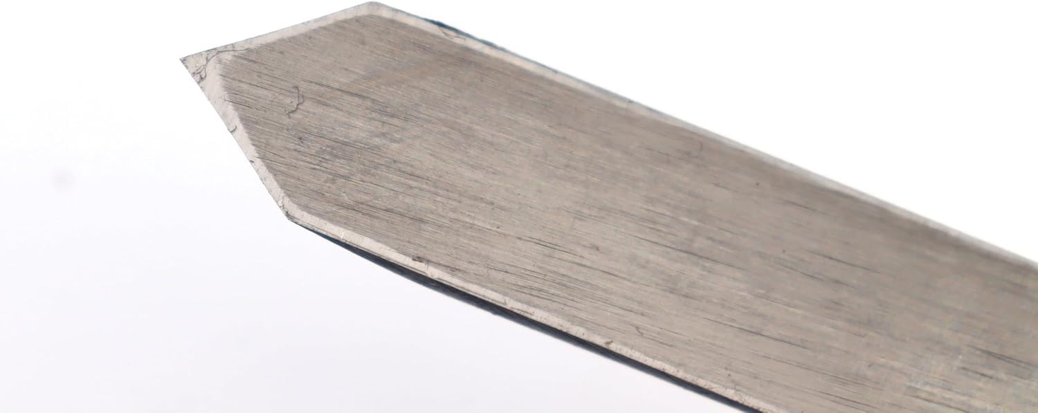 Shirabiki japoński nóż do śledzenia i znakowania ręcznie kuty w kształcie litery V (HRC 63) praworęczny i leworęczny grawerunek rzeźba w drewnie (15 mm)