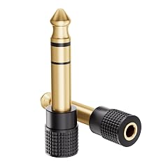 VCELINK 6 35mm 1 4 Male to 3 5mm 1 8 Female Audio Adapter Gold-Plated TRS Stereo Jack