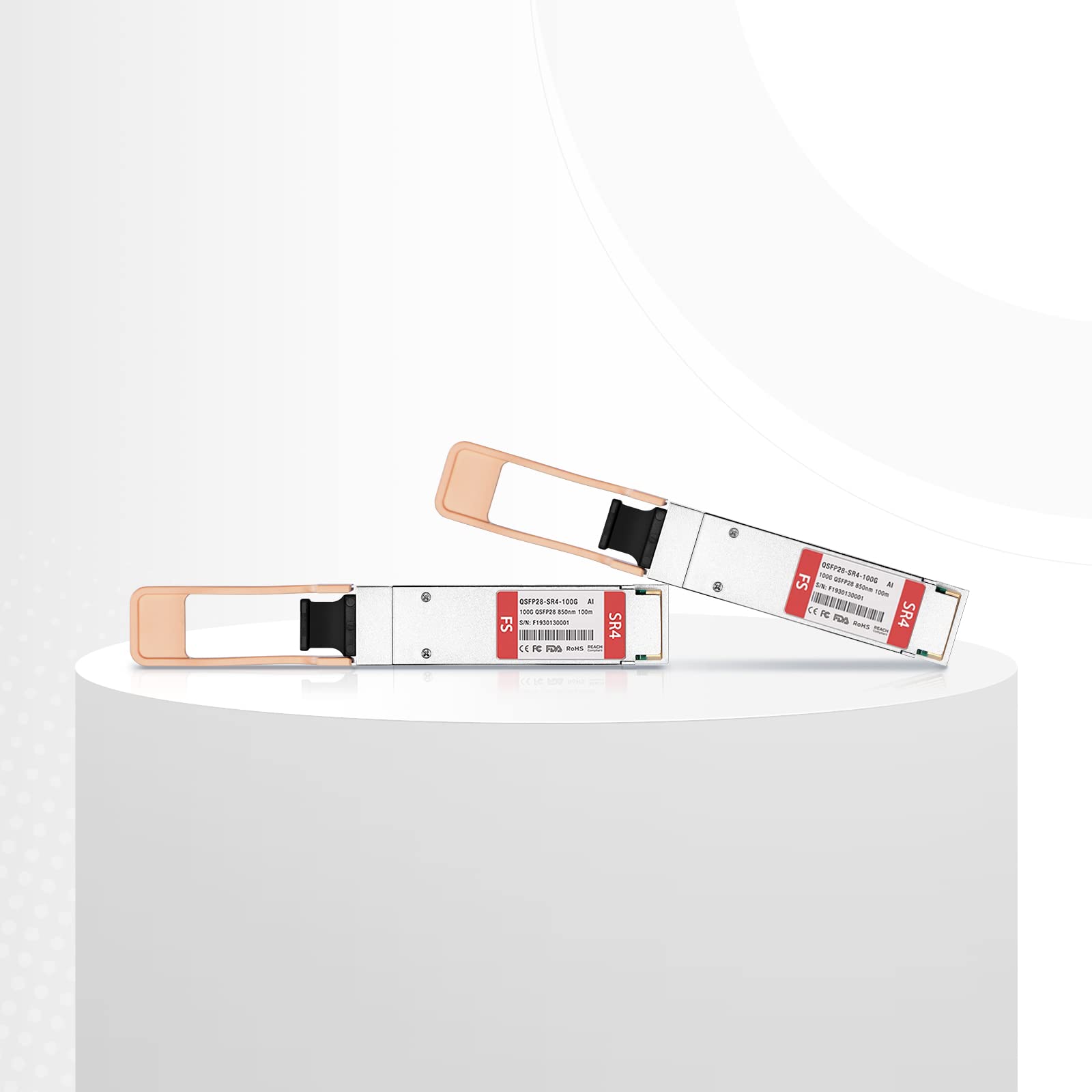 tecmac F5 Networks F5-UPG-QSFP28-SR4 Compatible 100GBASE-SR4 QSFP28 850nm 100m DOM MTP/MPO-12 MMF Optical Transceiver Module