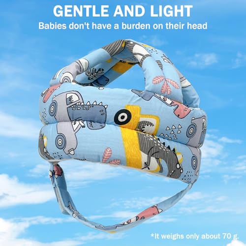 Image of Baby Head Protector Baby Helmet for Crawling Walking, No Bumps Safety Head Adjustable Protective Cap for Walking, Playing (Style 3)