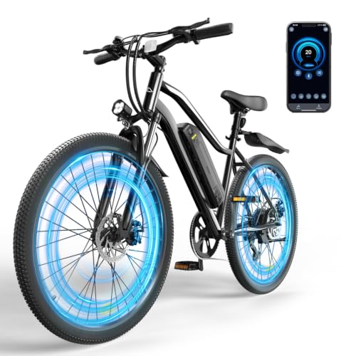 Electric Bike for Adults, 1500W Peak Motor 26" tire Ebike