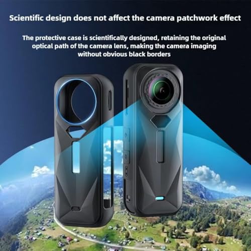 Image of Yantralay Soft Silicone Camera Case Body Cover with Lens Cap for Insta 360 ONE X5 | Shockproof, Anti-Scratch, Precise Fit Protective Case for X5 Action Camera Accessories