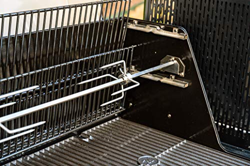 Image of Masterbuilt Gravity Series Rotisserie Accessory Attachment with Stainless Steel Spit Rods, Meat Claws and and Electric Power Source, Model MB20091220