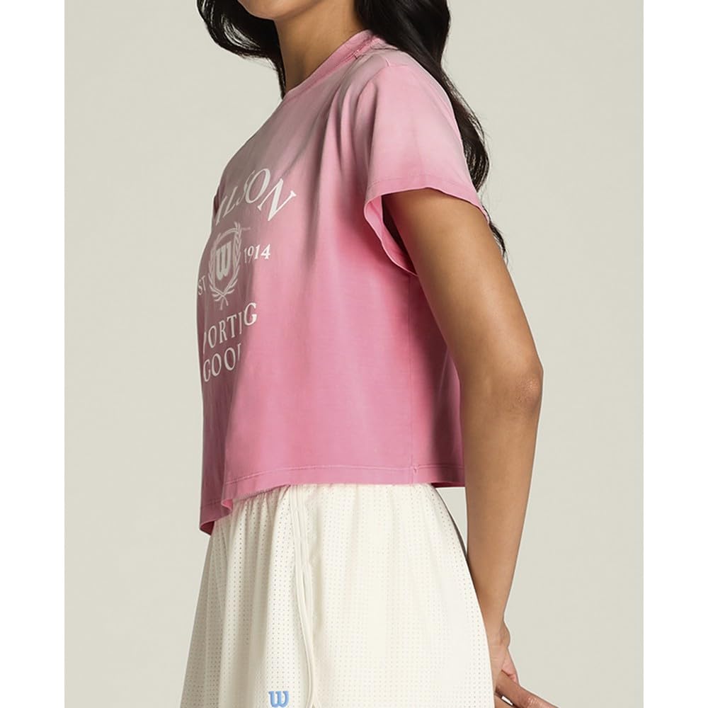 Wilson T-Shirt à Manches Courtes Harper Crop Vintage Wash L