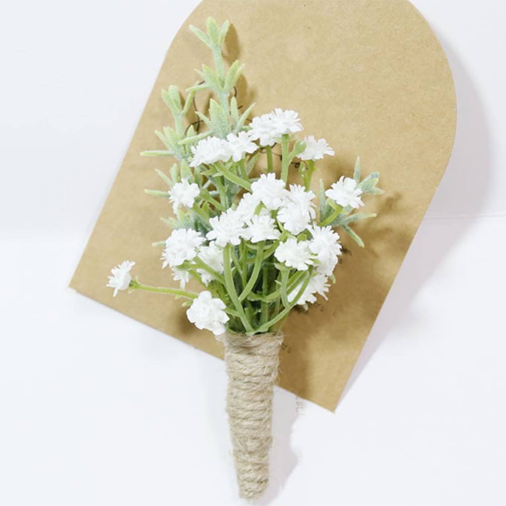 ERINGOGO 10stücke Teiliges Männer-Boutonniere Für Hochzeiten Handgefertigte Ansteckblumen Mit Nadel Stilvolle Hochzeitsdekoration Für Bräutigame Und Gäste Langlebige Künstliche