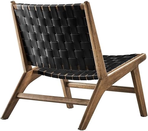 Miniatura 6 de Modway Saoirse - Sillón decorativo de madera de imitación en color negro nogal