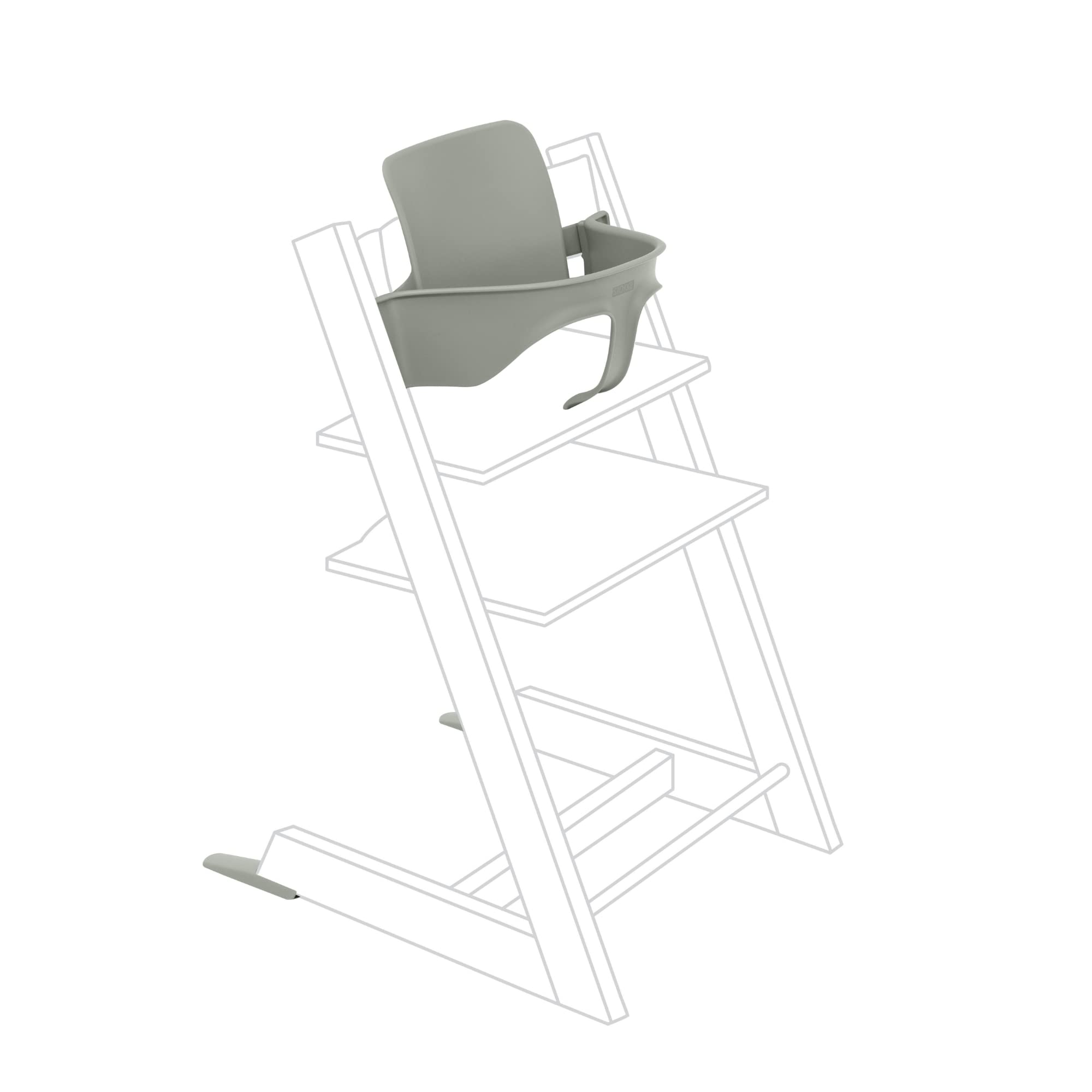 Baby Set Tripp Trapp Stokke, Verde Ghiacciaio - Trasforma la sedia Tripp Trapp in seggiolone - Seduta rimovibile per 6-36 mesi (compatibile con i modelli Tripp Trapp rilasciati dopo maggio 2006)