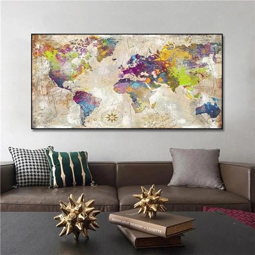 Broderie diamant grand format 80x160cm avec strass haute brillance pour salon