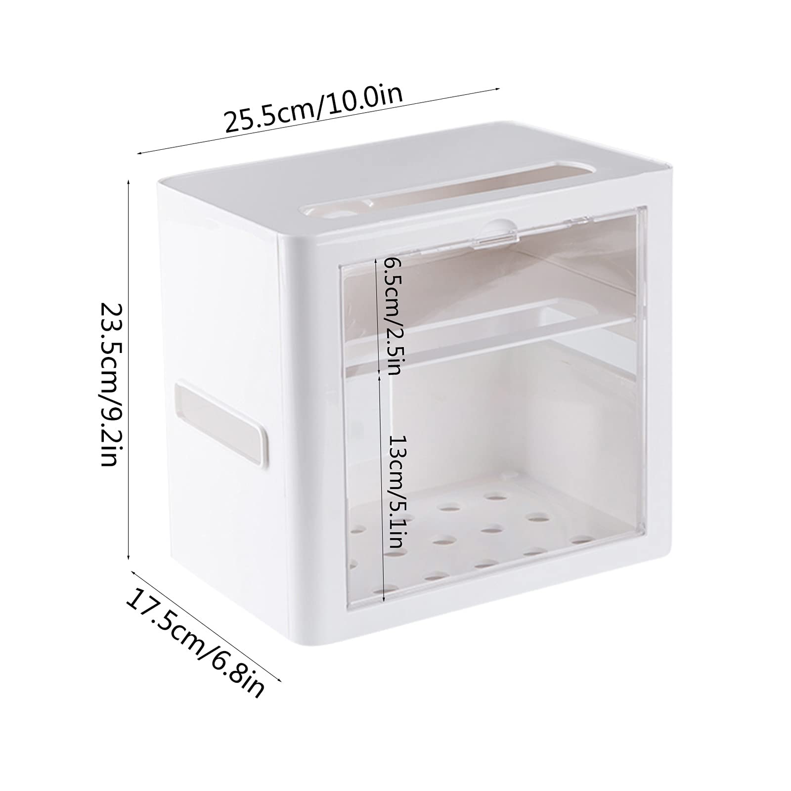 Gestione Cavi Box Semplice presa e cavo di alimentazione Casella di immagazzinaggio della scatola di archiviazione del router, scatola di gestione dei cavi a doppio strato per nascondere i fili Strisc