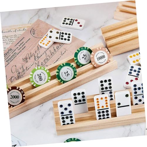 Soporte de madera para dominó y cartas miniatura 6