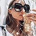 STORYCOAST Oversized Square Sunglasses Womens Retro Shades Luxury Big Sun Glasses UV400 Protection