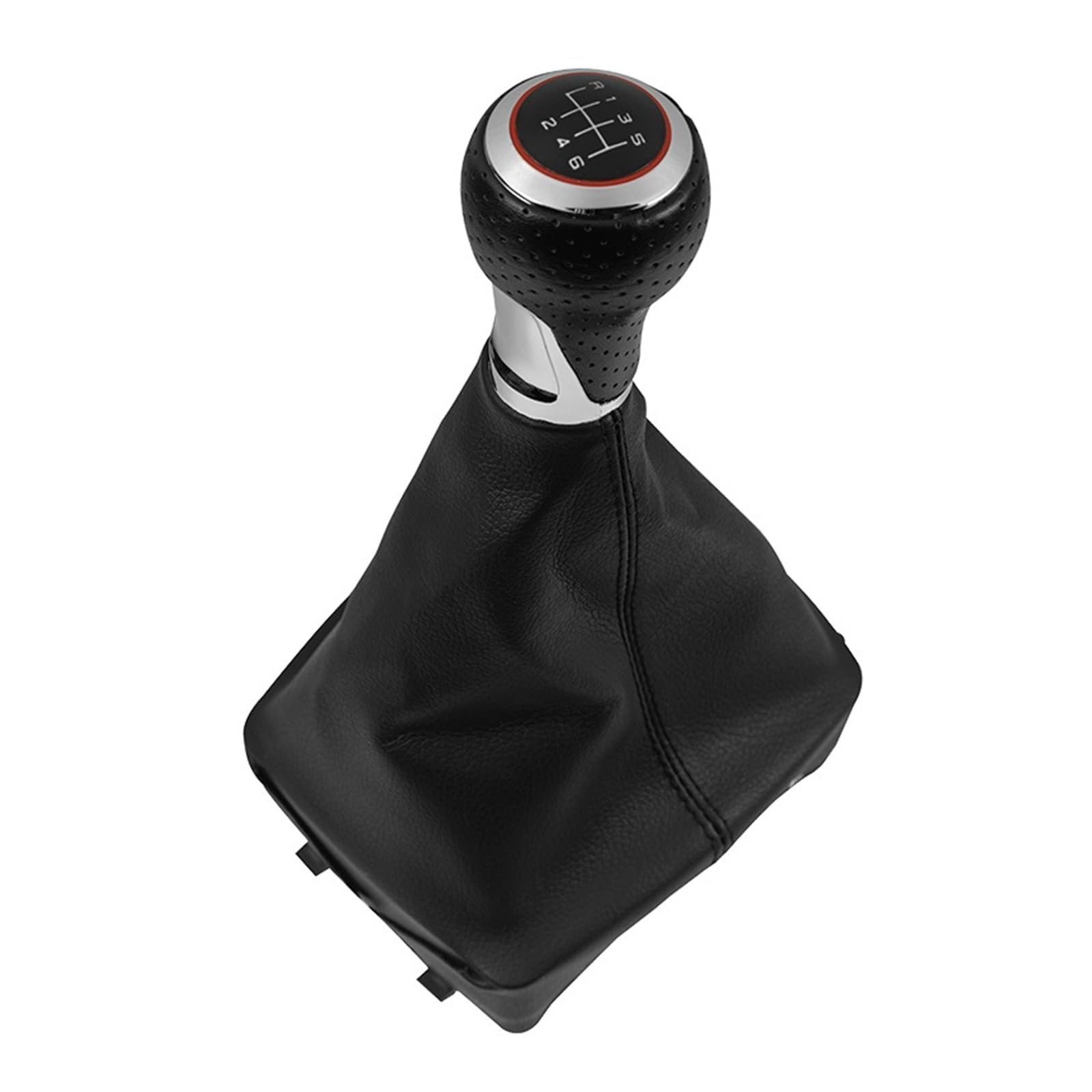 Rbevcrr 6 Speed B0272 Car Shift Lever Knob For Vw For Polo For 9N 9N2 For Gti 2002-2009 5/6 Speed Gear Shift Knob Lever Shifter Gaiter Boot Cover Stick Shifter Pen(6 Speed B0272)