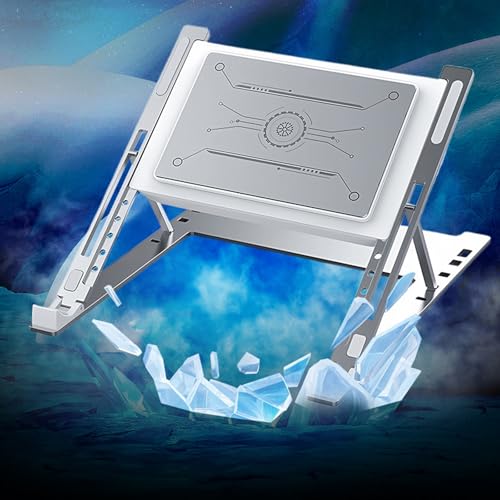 Almohadilla refrigerante para notebook con velocidad ajustable y diseño ergonómico miniatura 3