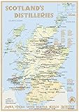  Whisky Distilleries Scotland - Tasting Map 1:2.000.000: The Whisky Landscape in Overview