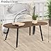 FEUFOAM Small Coffee Table Cloud Shape Coffee Table Industrial Coffee Tables Wood Irregular Center Floor Tables Mid Century Style Decorative Furniture for Living Room Small Spaces Office