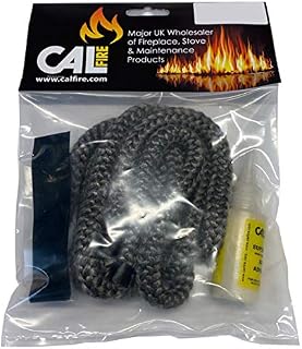 CHIMSOC Replacement Black Stove Rope Kit for Stove Doors - 12mm Diameter - Maximum Softness Rope