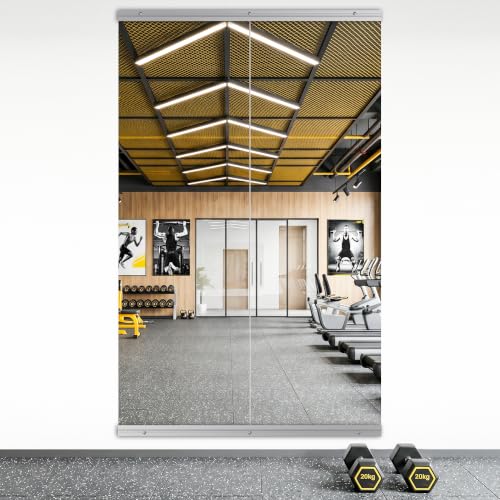 yarnuwa Home Gym Mirror 56x16-2 PCS Gym Mirrors for Wall