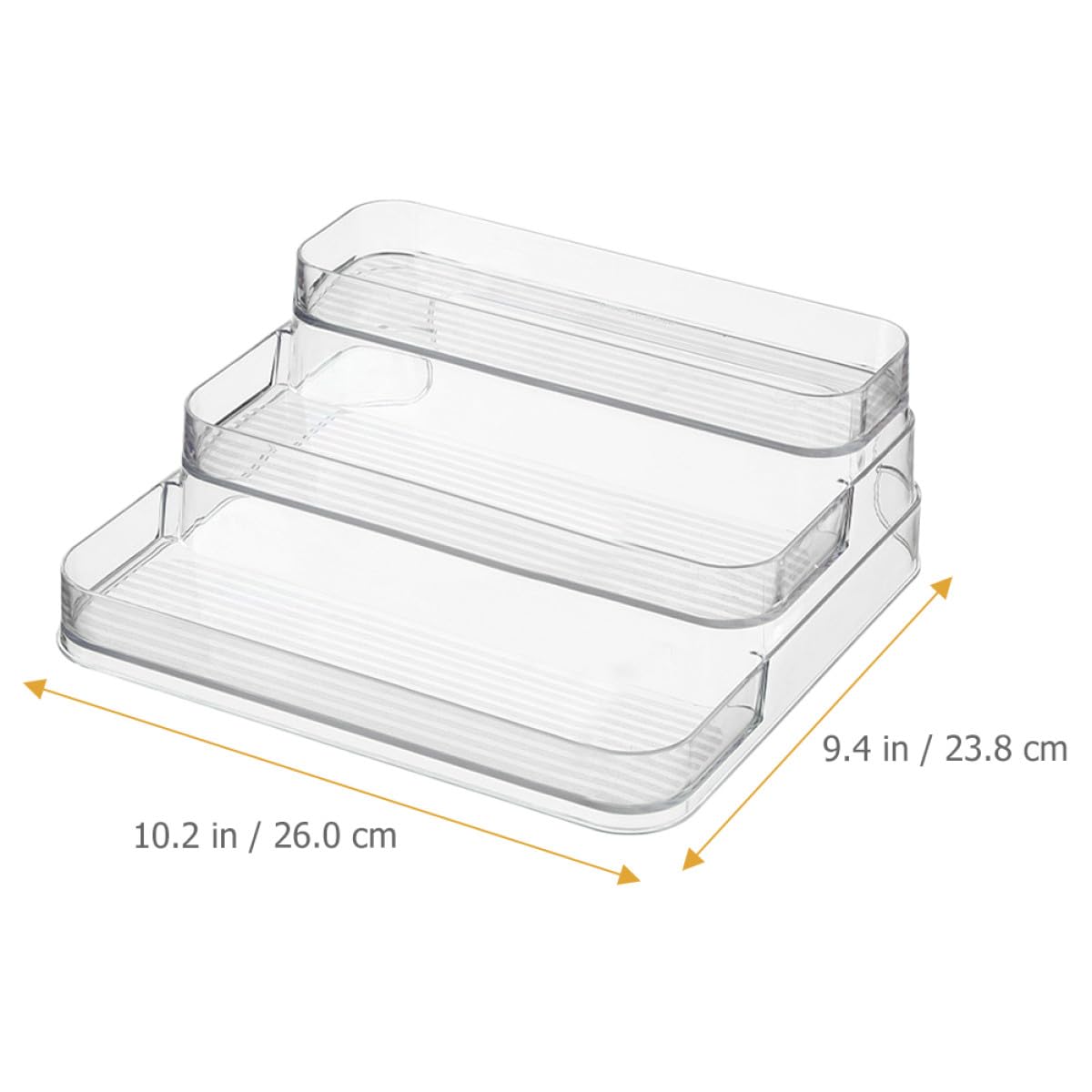 DOITOOL Porta Spezie a 3 Livelli in Pet Trasparente, Organizzatore Barattoli Cucina Resistente e Pratico per Condimenti e Prodotti la Cura della Pelle, Scaffale Portaoggetti