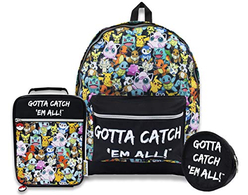 Pokemon Tengo Catch All Mochila  Lunchbag y entrenador Bolsa Bundle